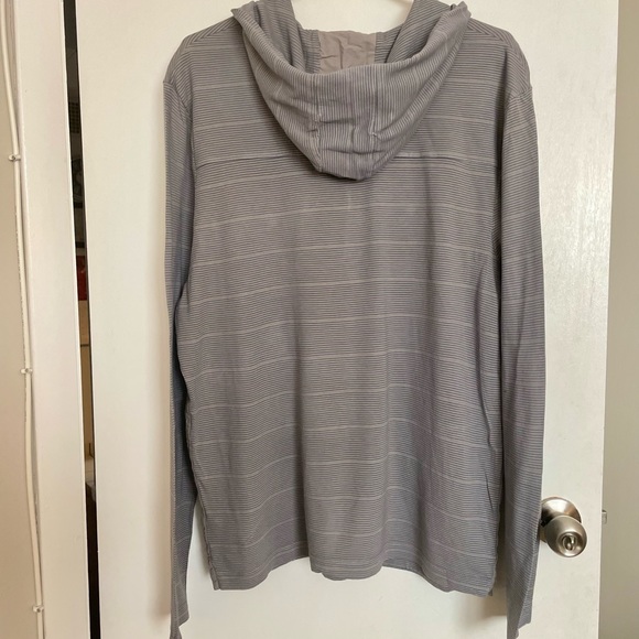 Kenneth Cole Reaction Striped Hooded Henley - Size XL - Picture 5 of 15